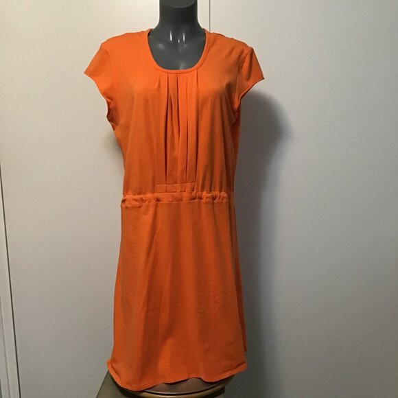 Lululemon Cotton Chill It Dress with Cap Sleeves and Cinch Waist Size L - Picture 1 of 14